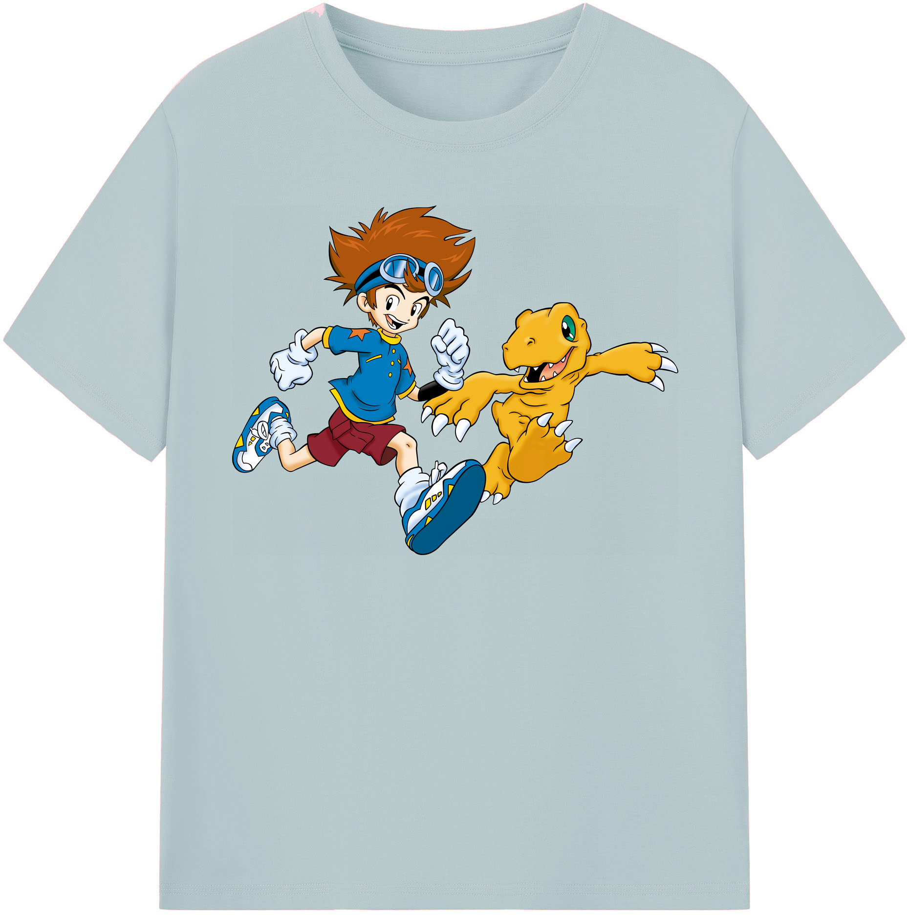 （画像用） Digimon デジタルモンスター/デジモン 綿100％半袖Tシャツ（フロントプリント）